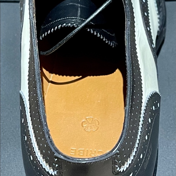 BALLY Black/White Leather Wing Tipped Dress Shoes--Size 9.5 main image 9